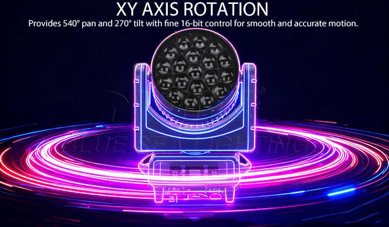 Waterproof 19x40w BEE EYE Rotating Pixel Zoom Wash LED Moving